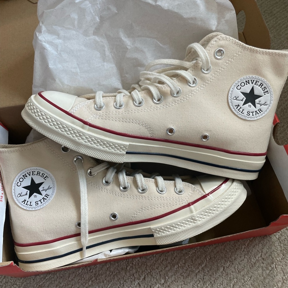 Converse Chuck 70s Parchment Size 6.5M/8.5W - New/Never Worn